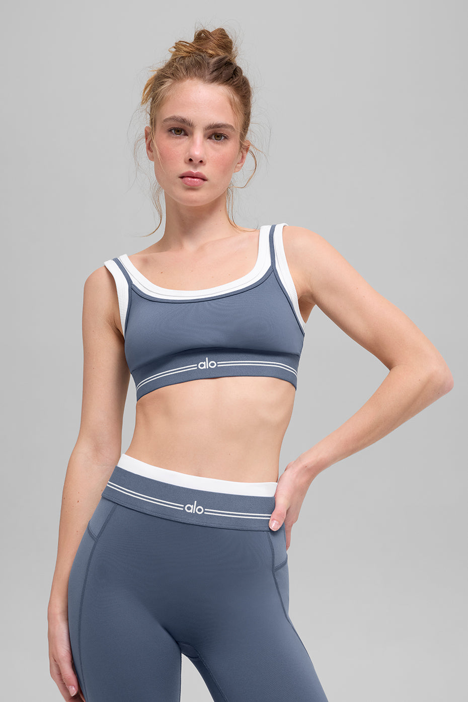 Airbrush Better Together Bra - Bluestone/White